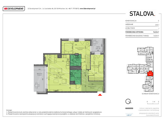 Mieszkanie w inwestycji Stalova, symbol 2.K2.1 » nportal.pl