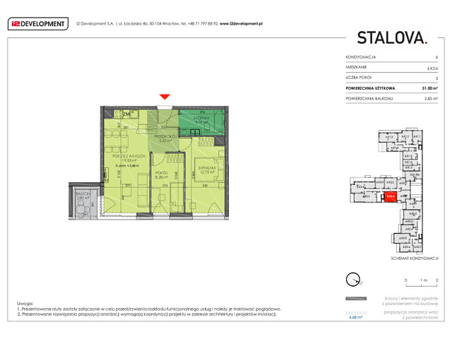 Mieszkanie w inwestycji Stalova, symbol 6.K3.6 » nportal.pl