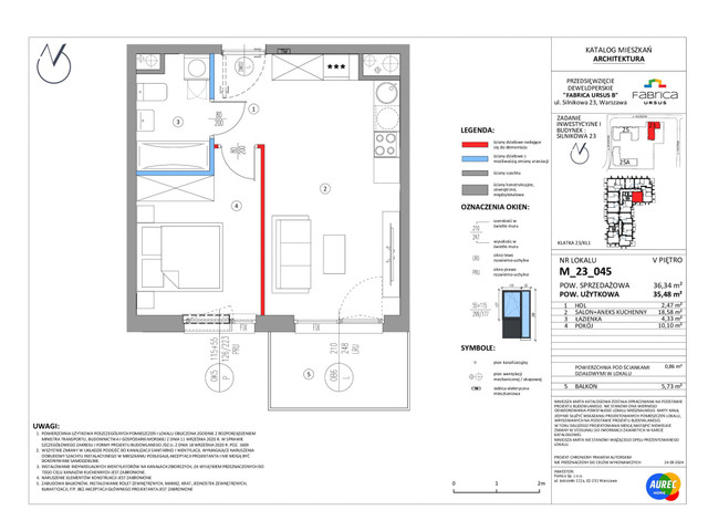 Mieszkanie w inwestycji Fabrica Ursus - etap B1, symbol M_23_045 » nportal.pl