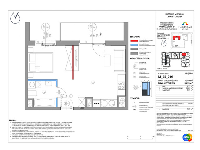 Mieszkanie w inwestycji Fabrica Ursus - etap B1, symbol M_25_016 » nportal.pl