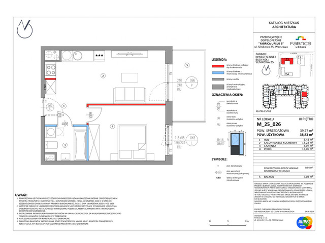 Mieszkanie w inwestycji Fabrica Ursus - etap B1, symbol M_25_026 » nportal.pl