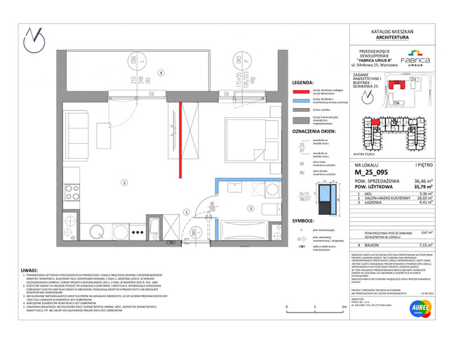 Mieszkanie w inwestycji Fabrica Ursus - etap B1, symbol M_25_095 » nportal.pl