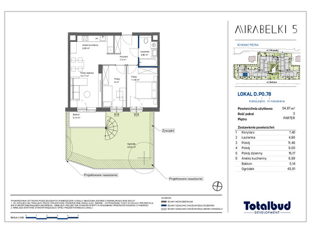 Mieszkanie w inwestycji Mirabelki 5, symbol D.P0.78 » nportal.pl