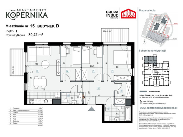 Mieszkanie w inwestycji APARTAMENTY KOPERNIKA, symbol M.15.D » nportal.pl