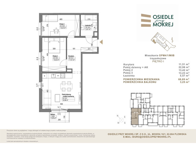 Mieszkanie w inwestycji Osiedle przy Mokrej, symbol OPM4/1/M8B » nportal.pl