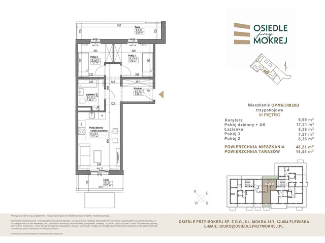 Mieszkanie w inwestycji Osiedle przy Mokrej, symbol OPM6/3/M20B » nportal.pl