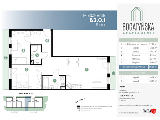 Mieszkanie w inwestycji Bogatyńska Apartamenty, symbol B-B2.0.1 » nportal.pl