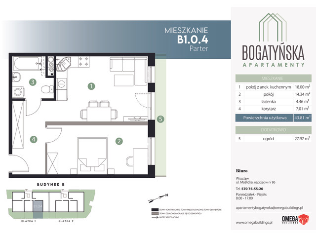 Mieszkanie w inwestycji Bogatyńska Apartamenty, symbol B-B1.0.4 » nportal.pl