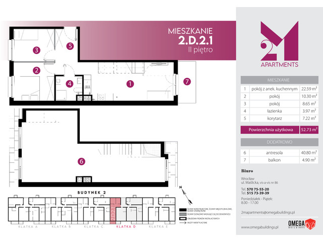 Mieszkanie w inwestycji 2M Apartments, symbol 2-2.D.2.1 » nportal.pl