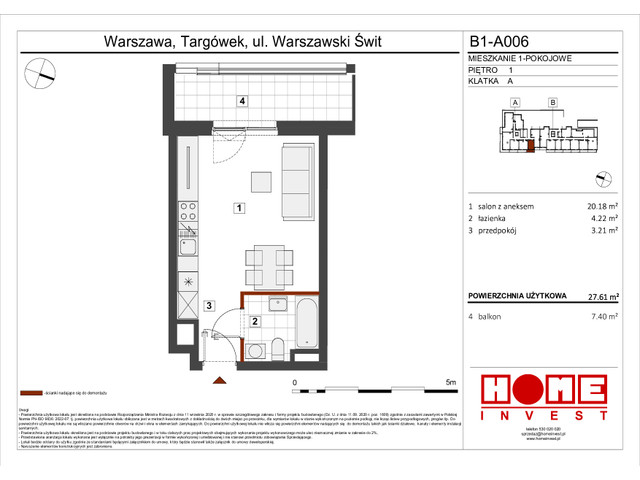 Mieszkanie w inwestycji Warszawski Świt VIII, symbol B1_A006 » nportal.pl