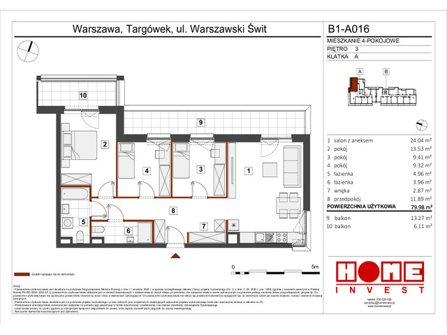 Mieszkanie w inwestycji Warszawski Świt VIII, symbol B1_A016 » nportal.pl