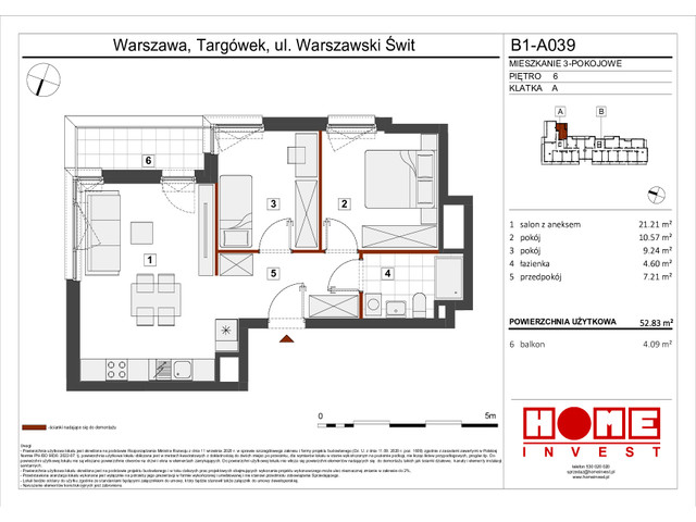 Mieszkanie w inwestycji Warszawski Świt VIII, symbol B1_A039 » nportal.pl