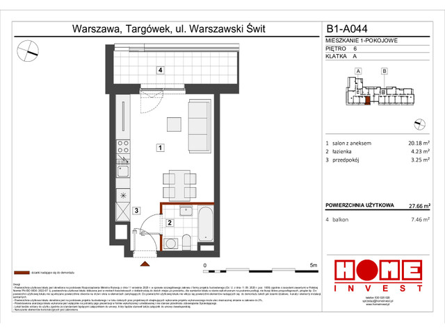 Mieszkanie w inwestycji Warszawski Świt VIII, symbol B1_A044 » nportal.pl