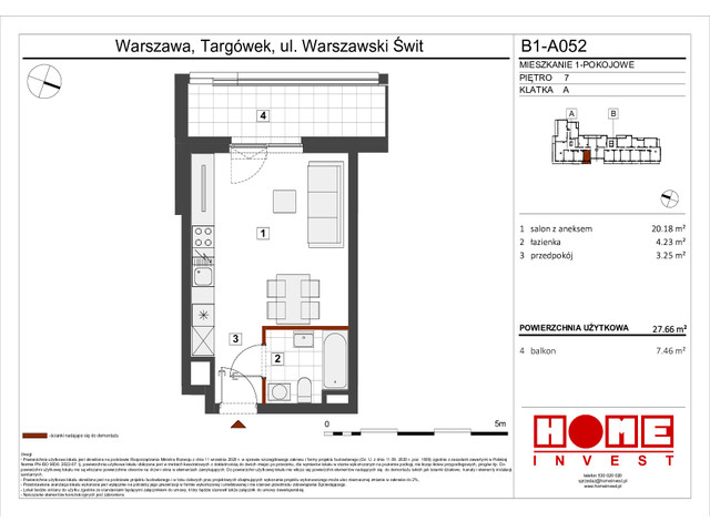 Mieszkanie w inwestycji Warszawski Świt VIII, symbol B1_A052 » nportal.pl