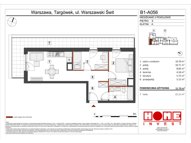 Mieszkanie w inwestycji Warszawski Świt VIII, symbol B1_A056 » nportal.pl