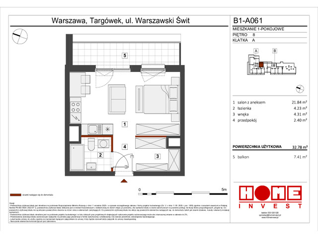 Mieszkanie w inwestycji Warszawski Świt VIII, symbol B1_A061 » nportal.pl