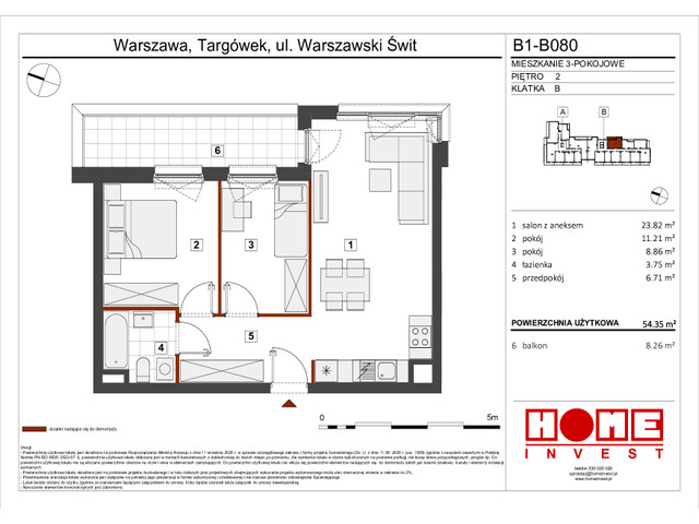 Mieszkanie w inwestycji Warszawski Świt VIII, symbol B1_B080 » nportal.pl