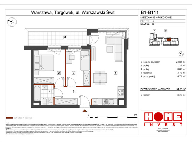 Mieszkanie w inwestycji Warszawski Świt VIII, symbol B1_B111 » nportal.pl