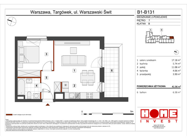 Mieszkanie w inwestycji Warszawski Świt VIII, symbol B1_B131 » nportal.pl