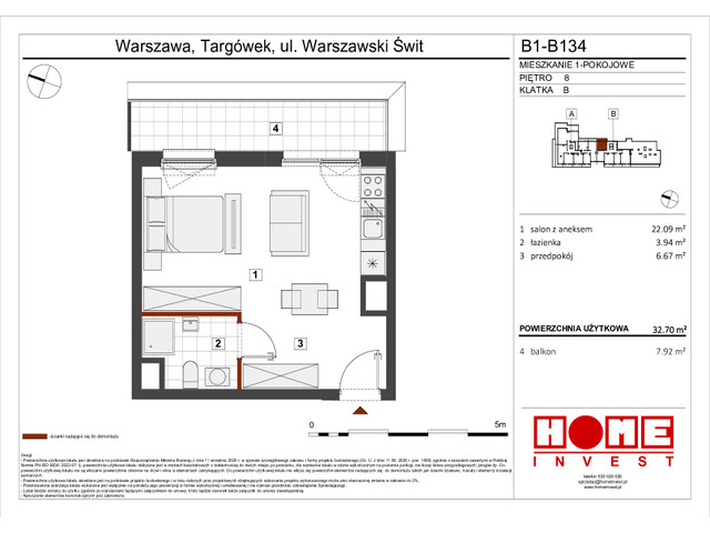 Mieszkanie w inwestycji Warszawski Świt VIII, symbol B1_B134 » nportal.pl