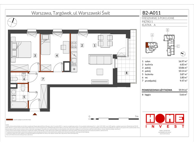 Mieszkanie w inwestycji Warszawski Świt IX, symbol B2-A011 » nportal.pl