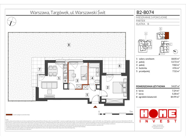 Mieszkanie w inwestycji Warszawski Świt IX, symbol B2-B074 » nportal.pl