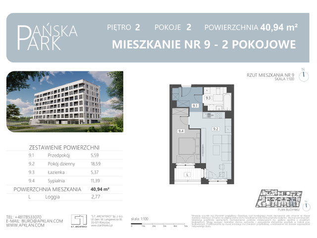 Mieszkanie w inwestycji Pańska Park, symbol M09 » nportal.pl