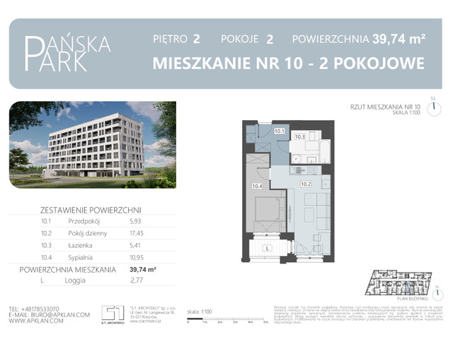 Mieszkanie w inwestycji Pańska Park, symbol M10 » nportal.pl