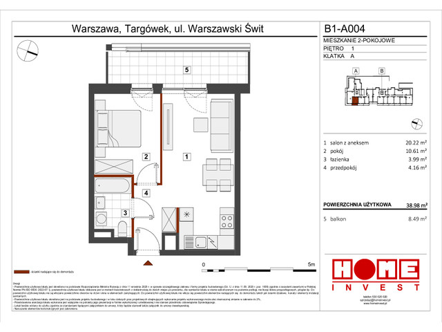 Mieszkanie w inwestycji Warszawski Świt VIII, symbol B1_A004 » nportal.pl