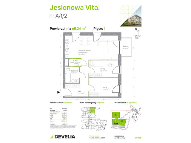 Mieszkanie w inwestycji Jesionowa Vita, symbol A.1.2 » nportal.pl