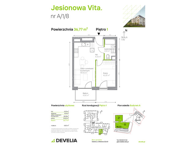 Mieszkanie w inwestycji Jesionowa Vita, symbol A.1.8 » nportal.pl