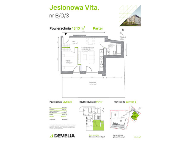 Mieszkanie w inwestycji Jesionowa Vita, symbol B.0.3 » nportal.pl