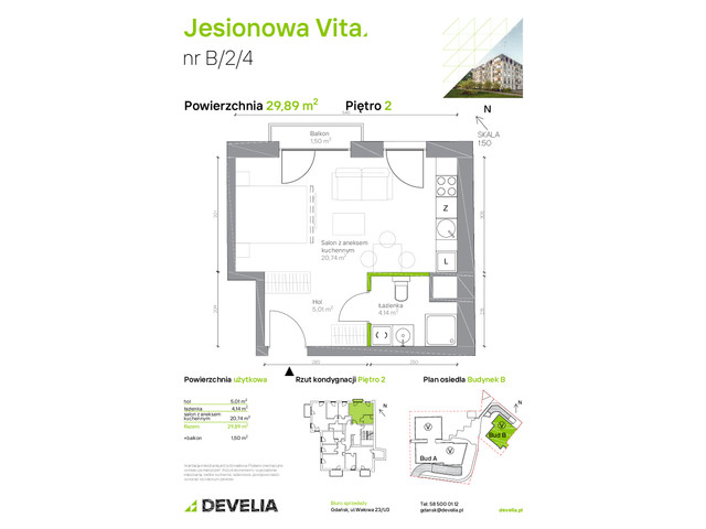 Mieszkanie w inwestycji Jesionowa Vita, symbol B.2.4 » nportal.pl