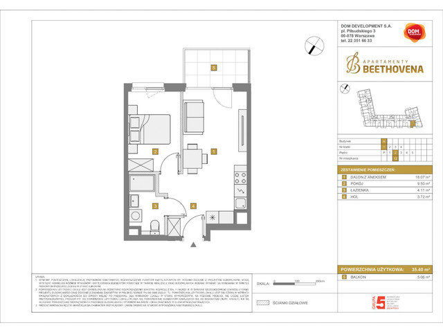 Mieszkanie w inwestycji Apartamenty Beethovena, symbol f-208665 » nportal.pl