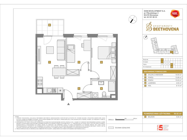 Mieszkanie w inwestycji Apartamenty Beethovena, symbol f-208675 » nportal.pl