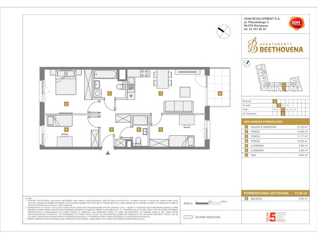 Mieszkanie w inwestycji Apartamenty Beethovena, symbol f-208685 » nportal.pl