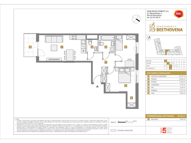 Mieszkanie w inwestycji Apartamenty Beethovena, symbol f-208687 » nportal.pl