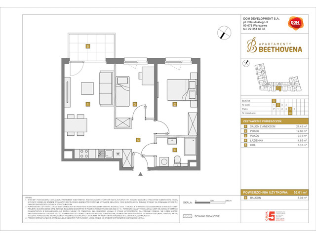 Mieszkanie w inwestycji Apartamenty Beethovena, symbol f-208692 » nportal.pl