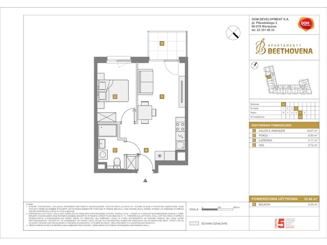 Mieszkanie w inwestycji Apartamenty Beethovena, symbol f-208743 » nportal.pl