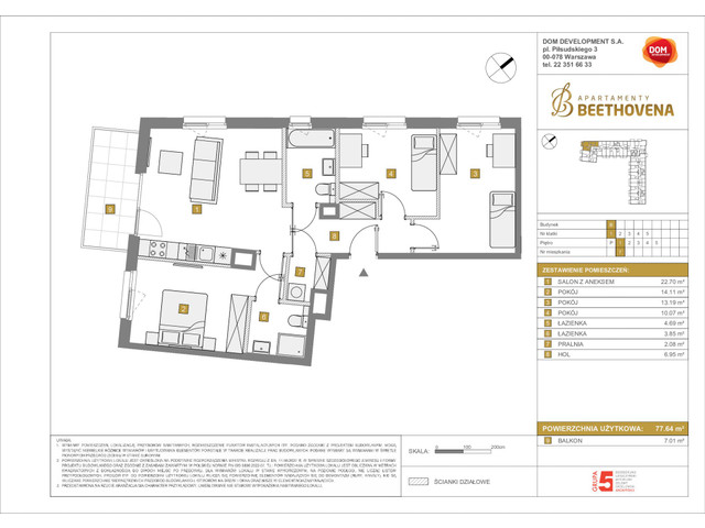 Mieszkanie w inwestycji Apartamenty Beethovena, symbol f-208758 » nportal.pl