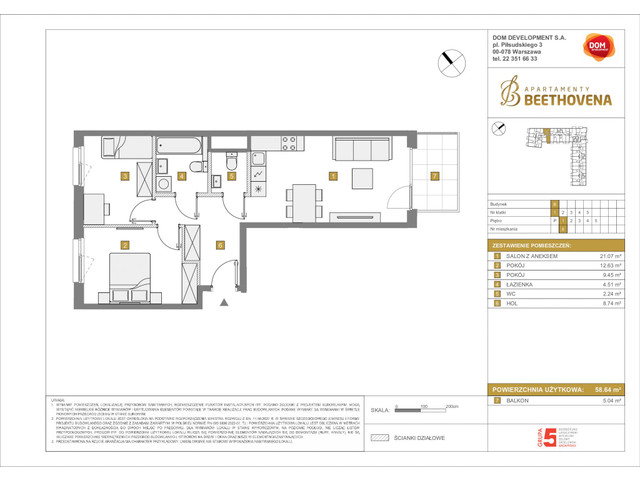 Mieszkanie w inwestycji Apartamenty Beethovena, symbol f-208759 » nportal.pl