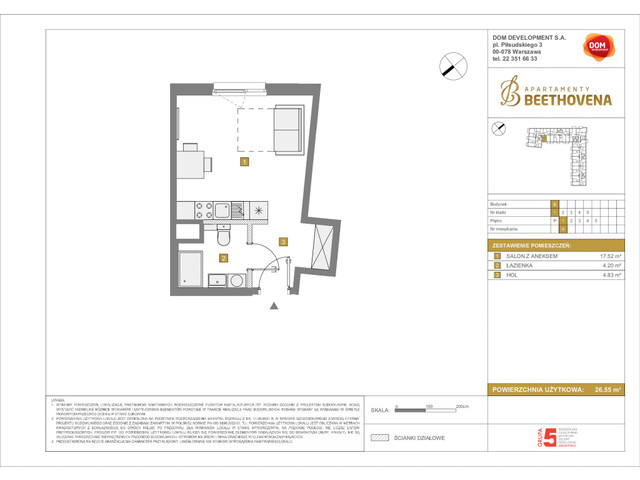 Mieszkanie w inwestycji Apartamenty Beethovena, symbol f-208760 » nportal.pl