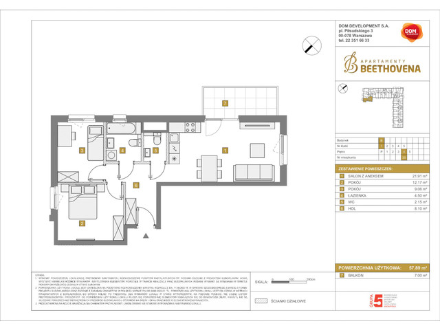 Mieszkanie w inwestycji Apartamenty Beethovena, symbol f-208771 » nportal.pl