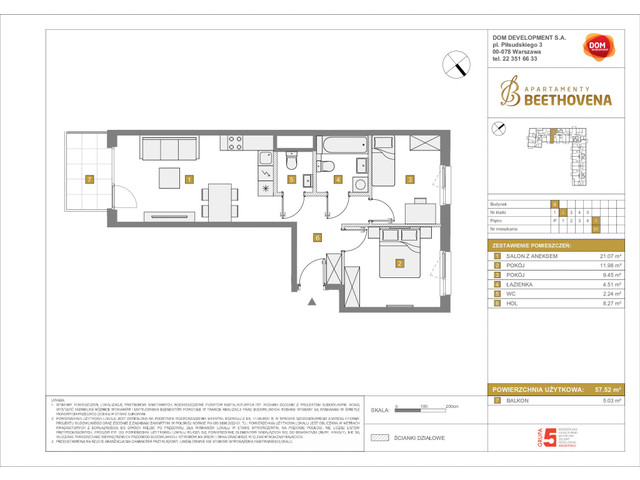 Mieszkanie w inwestycji Apartamenty Beethovena, symbol f-208801 » nportal.pl