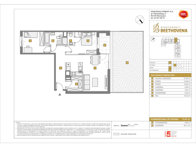 Mieszkanie w inwestycji Apartamenty Beethovena, symbol f-208802 » nportal.pl