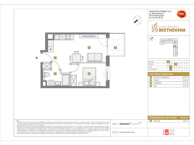 Mieszkanie w inwestycji Apartamenty Beethovena, symbol f-208822 » nportal.pl