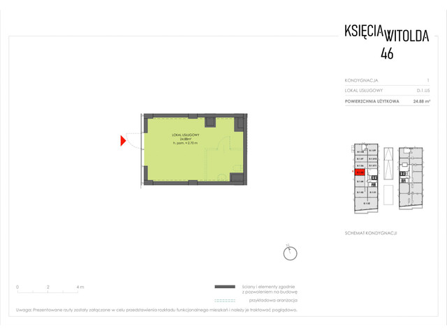 Komercyjne w inwestycji Księcia Witolda 46, symbol D.1.U5 » nportal.pl