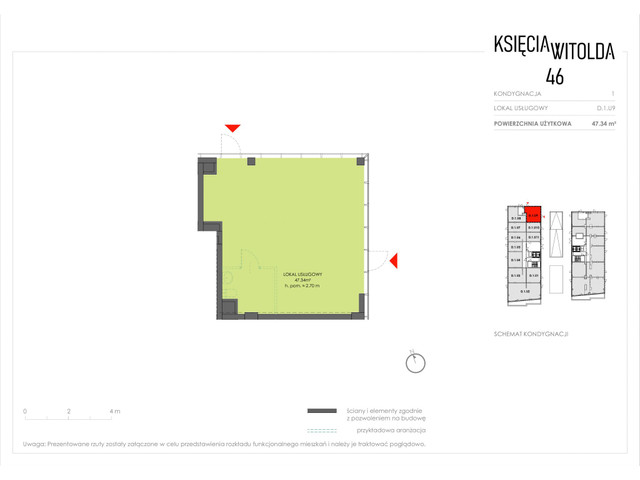 Komercyjne w inwestycji Księcia Witolda 46, symbol D.1.U9 » nportal.pl