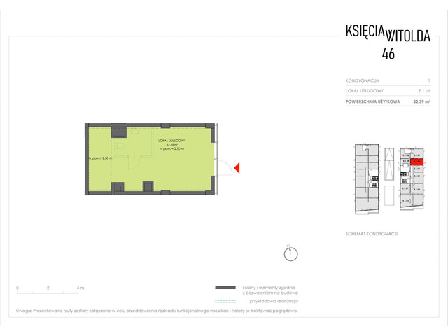 Komercyjne w inwestycji Księcia Witolda 46, symbol E.1.U6 » nportal.pl