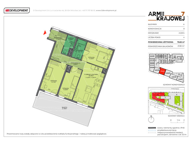 Mieszkanie w inwestycji Armii Krajowej 7, symbol A.8.M4 » nportal.pl